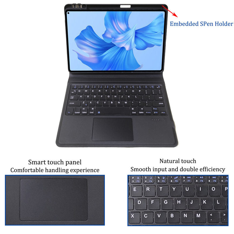 Smart Wireless Keyboard Case with Touchpad for Huawei MatePad Pro 11 2022