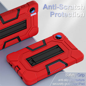 ShockProof Tablet Case with Stand for Samsung Galaxy A9 8.7 Inch-RedBlack