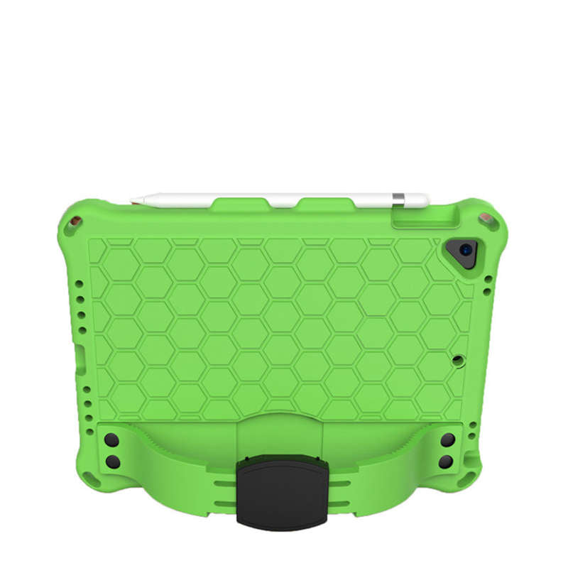 Hive iPad Case For iPad 5/6/Pro 9.7/iPad9.7 Durable Stand Cover With Shoulder Strap-GreenBlack