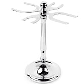 4 Prong Chrome Razor Brush Stand for Shaving Accessories