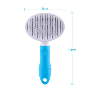 Pet Self-Cleaning Slicker Brushes for Shedding Grooming Removes Loose Undercoat-Blue