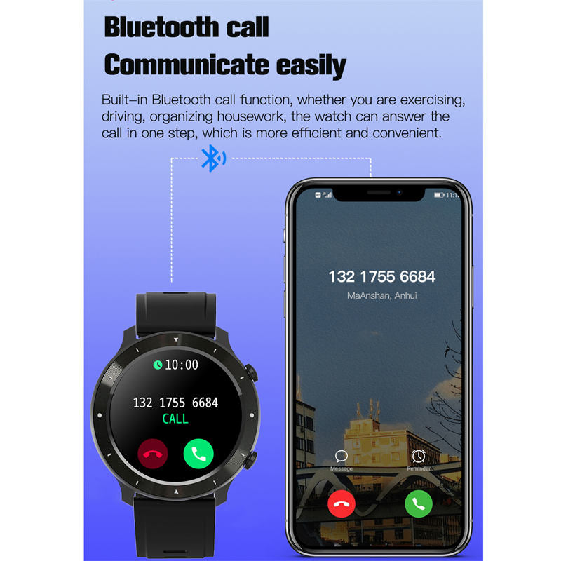 F87 Smart Watch with Bluetooth Call Music Body Energy Monitoring-Pink