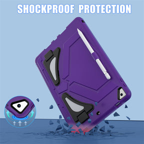 Protective Cover for Samsung Tab A8 with Kickstand Kids Friendly-PurpleBlack