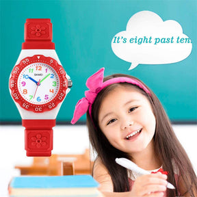 Girls Waterproof Quartz Watch Fashion Watch-Red