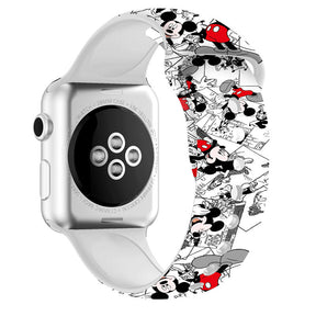 Soft Silicone Cartoon Mickey Mouse Bands for Apple Watch Series SE/6/5/4/3/2/1-C10