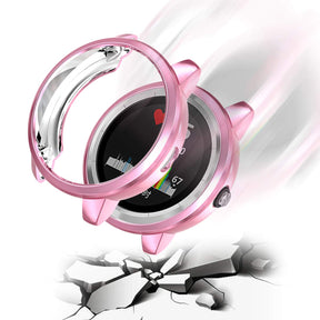 TPU Plated Soft Slim Watch Case For Garmin Vivo Active3-Pink