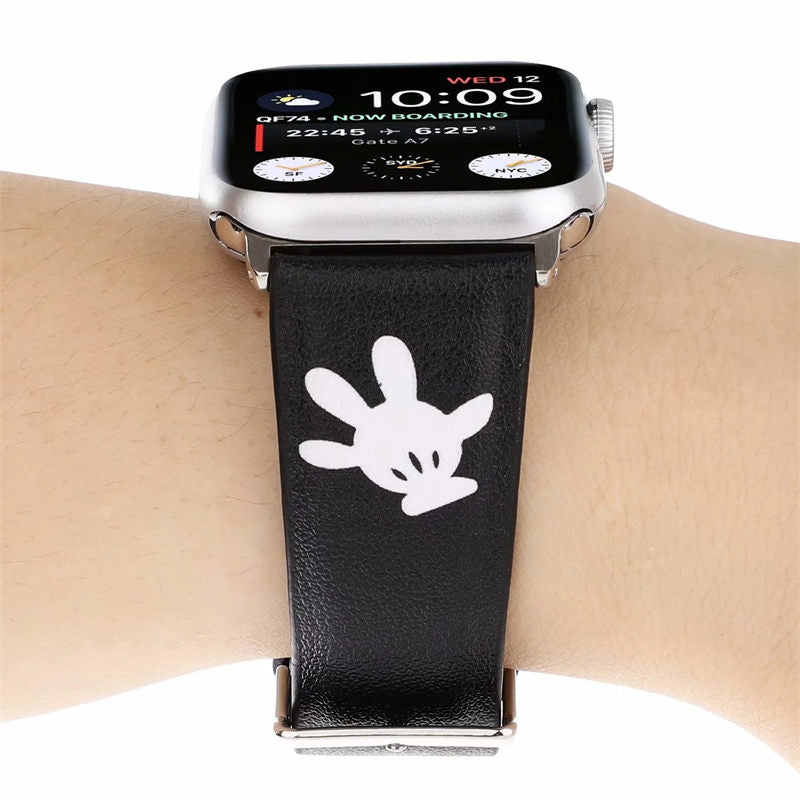 Cartoon Leather Watch Band for Apple Watch Series SE/6/5/4/3/2/1-F