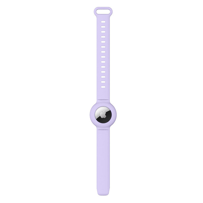 Apple Airtags Watch Strap Silicone Protective Sleeve-Lilac