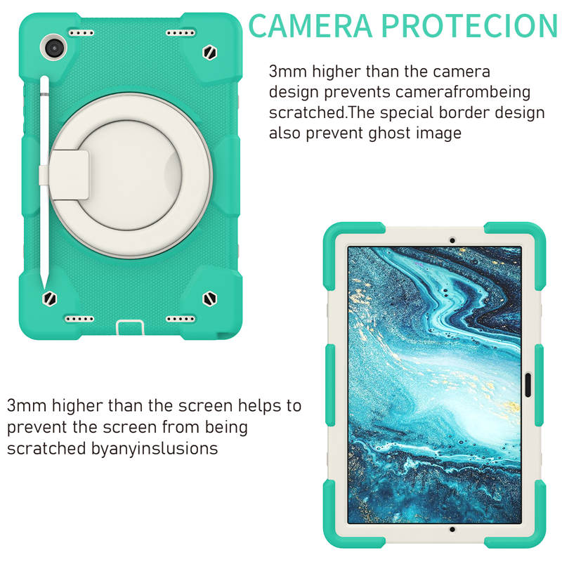 Tab A 8 X200/X205 Samsung Tablet Case with 360¡ãSwivel Stand-Mint Green
