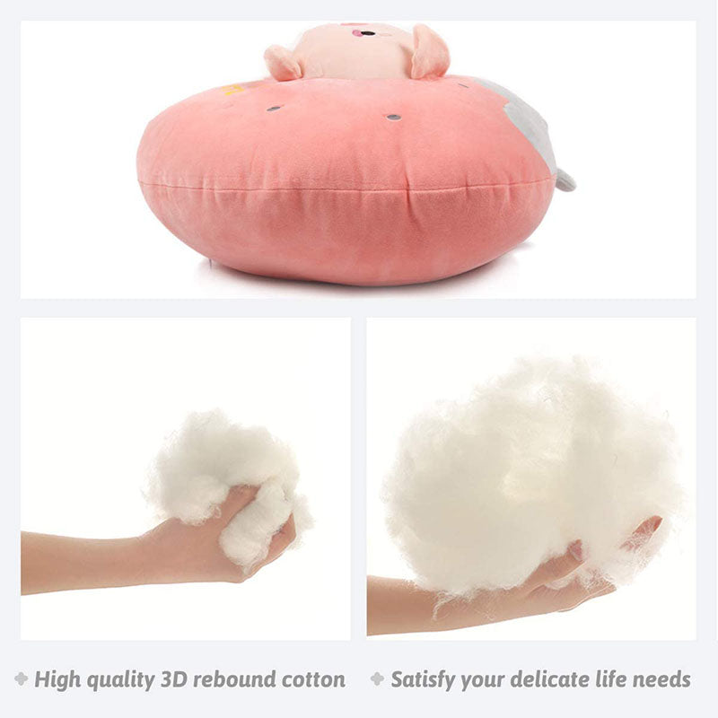 Piggy Plush Stuffed Animal Pillow-Cute Strawberry Squishy Hugging Plushie-Gifts for Kids