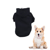 Small Dog Cotton Sweater Autumn and Winter Pet Clothes Dog Clothing-Black