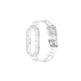 Glacier Bands with Bumper Case Jelly Transparent for Mi 8-White