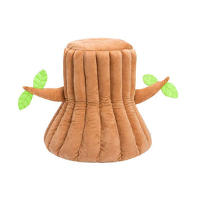 Stump Shape Cozy Pet Bed Warm Sleeping Bed for Cats and Puppy-Orange