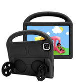 Wheel iPad Case For iPad Pro 11/Air4 10.9 inch Shockproof Stand Cover With Handle Stand-Black
