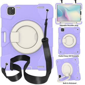 iPad Case For iPad Air 5 with 360¡ãSwivel Stand-Taro Purple
