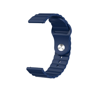 Wave Style Silicone Watch Band For Samsung Galaxy Watch 42/46mm Gear S3 Frontier/Classic(Blue)