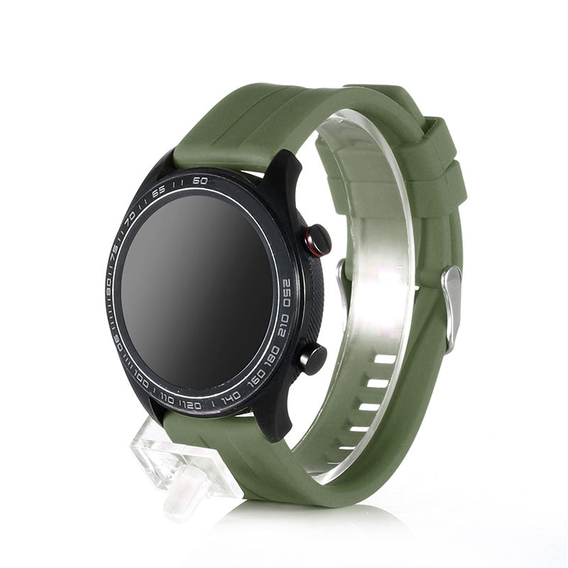 22MM Silicone Watch Bands Quick Release Strap Replacement Wristband For Huawei GT/Huawei GT 2 For Women-Army Green