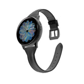 Slim Flower Printed Leather Bands For Samsung S3/Galaxy Watch 46mm(Black)