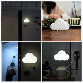 USB Cloud Night Light Sound Control Touch Portable Bedroom Decoration Lamp-White