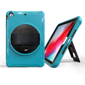 Spider Man 3-Layer Multi-Function Case Hand Strap Tablet Shell 7.9 inch For iPad Mini 1/2/3-Light Blue