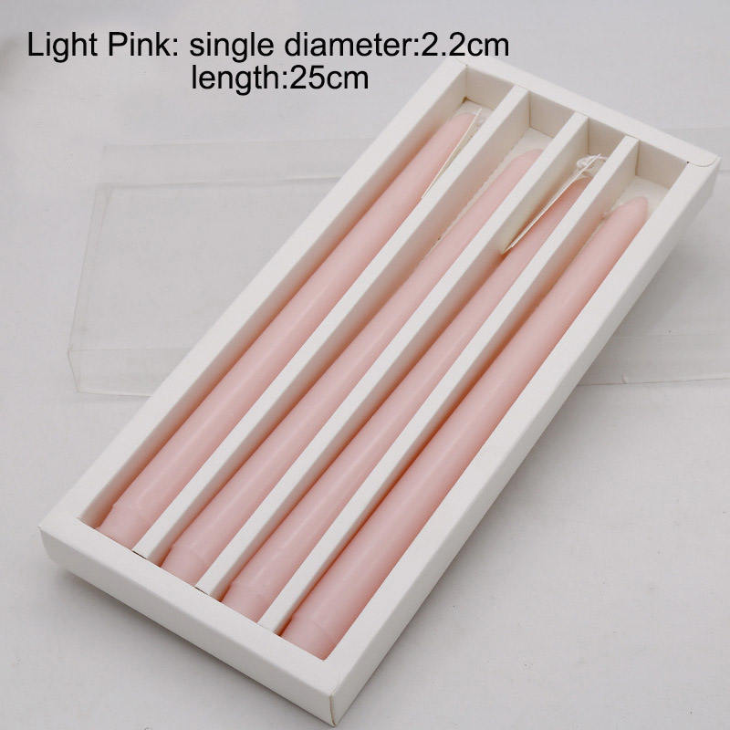 Essential Oil LightPink and Rose Scented Pillar Candle Chrismas Candles Gift for Friends