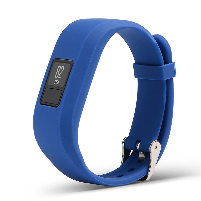 Silicone Replacement Watch Band For Garmin Vivofit 3-Dark Blue