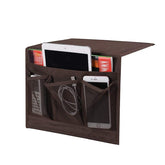 Bedside Storage Bag with 4 Pockets for Magazines Remote Control