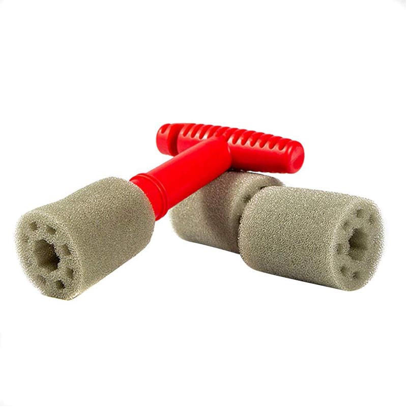 Car Detailing Brush Lug Nut Wheel Cleaning Brush with Handle Replaceable Sponge Head