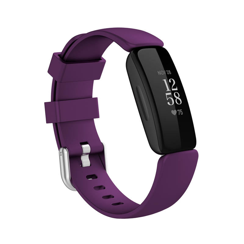 Sport Strap For Fitbit Inspire 2 Silicone Loop Smart Watch Accessories-Dark Purple