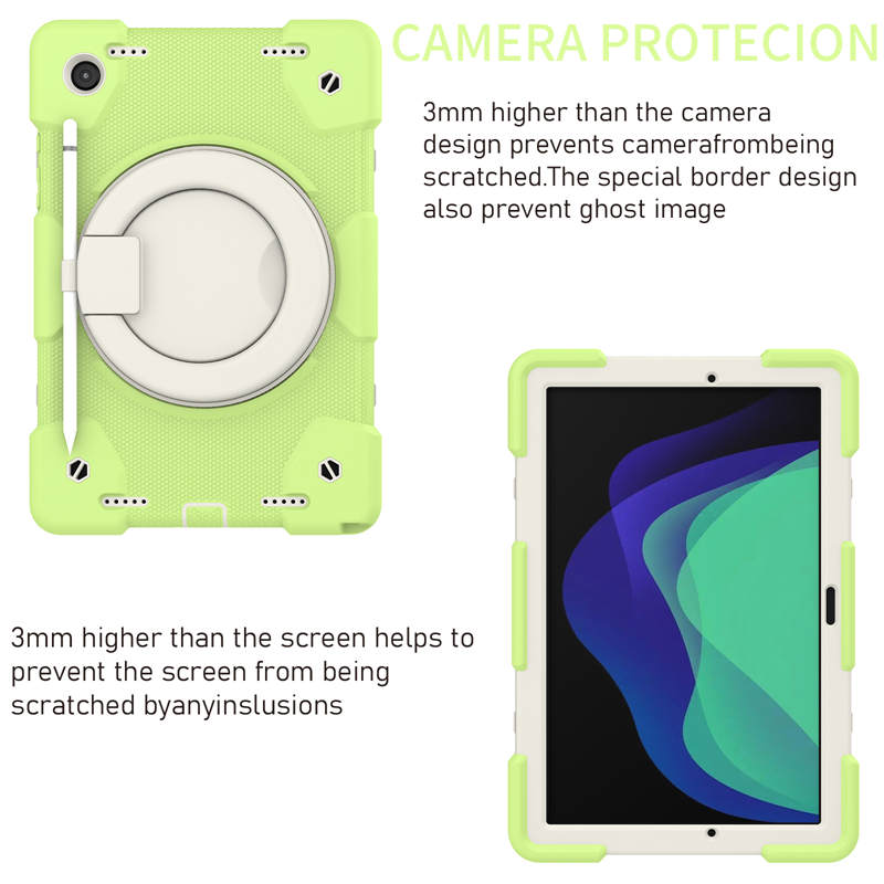 Tab A 8 X200/X205 Samsung Tablet Case with 360¡ãSwivel Stand-Matcha Green