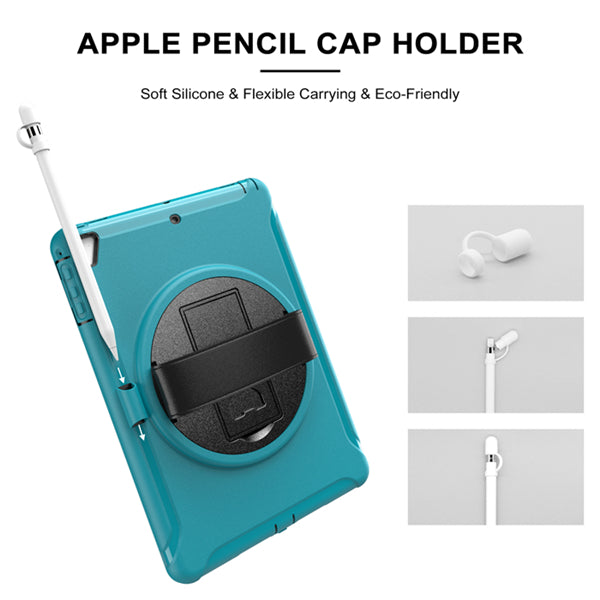 Spider Man 3-Layer Multi-Function Case With Pencil Holder+Cap For iPad 5/6 iPad Air1/2 iPad Pro 9.7-Light Blue