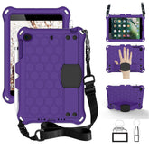 Hive iPad Case For iPad Mini 1/2/3/4/5 Durable Stand Cover With Shoulder Strap-PurpleBlack