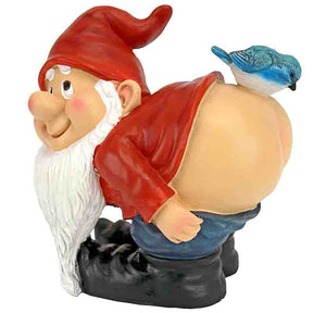 Garden Resin Buttocks Dwarf Statue Gnomes Garden Humorous Decorations Suitable for Lawn Patio