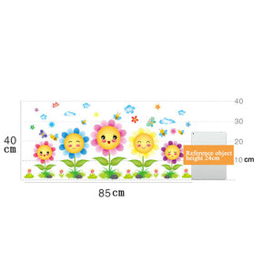 Creative Cartoon Removable 3D Wall Stickers Smiley Sunflower Decoration For Children Room-15