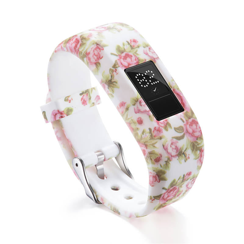 Compatible With Garmin Vivofit JR /Vivofit 3 Soft Silicone Colorful ReplacementWristbands-Color18