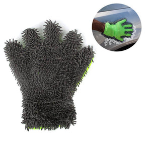 Auto Detailing Cleaning Glove Double Sided Microfiber for Interior Exterior