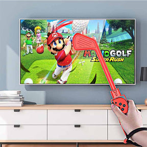 2Pcs Sports Game Golf Culb for Switch Joy-Con Controller-Blue Red