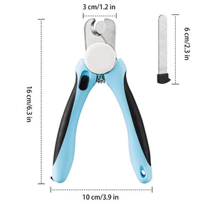 Dog & Cat Pets Nail Clippers and Trimmers - with Safety Guard to Avoid Over Cutting-Blue