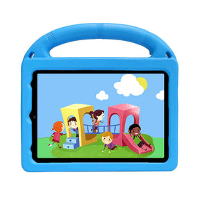 Wheel iPad Case For iPad Mini 6 Shockproof Stand Cover With Handle Stand-Blue