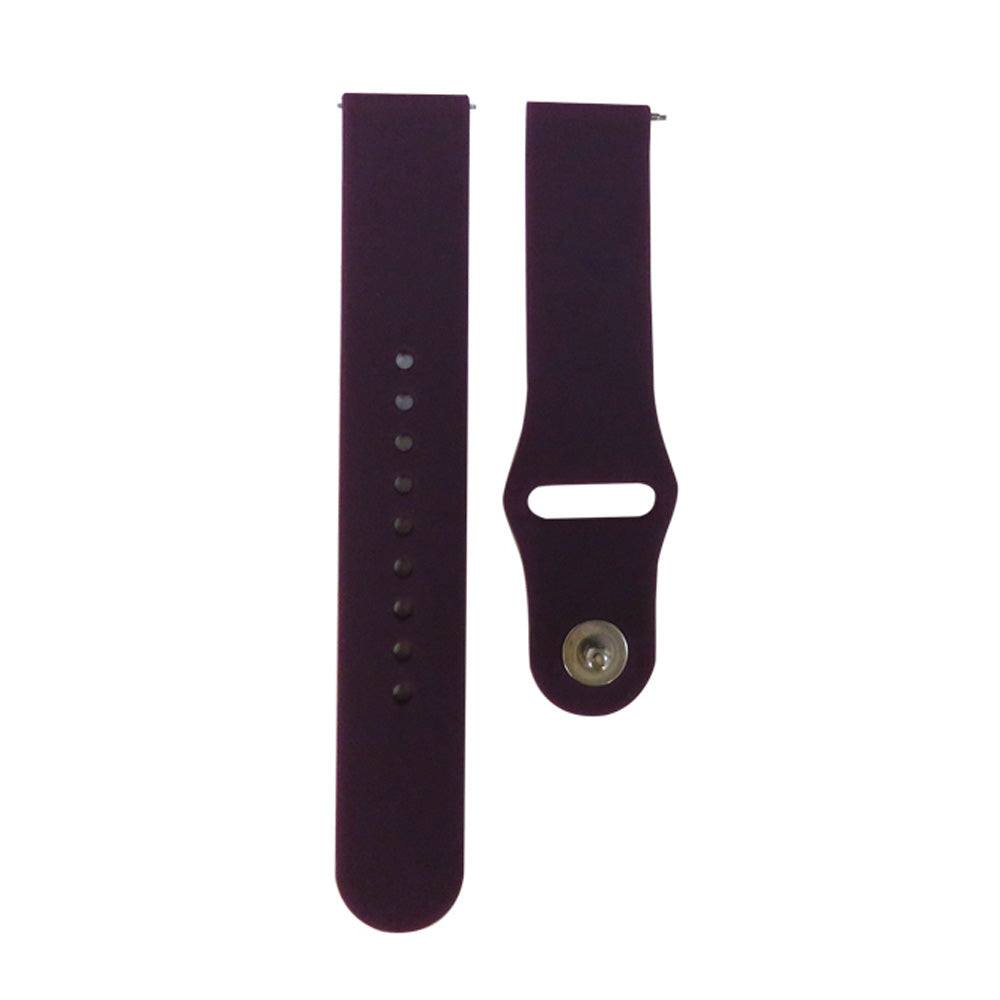 FKGJ 20MM Silicone Watch Bands Quick Release Strap Replacement Wristband For Samsung For Women-Dark Purple