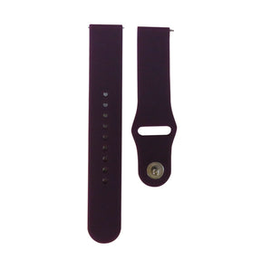 FKGJ 20MM Silicone Watch Bands Quick Release Strap Replacement Wristband For Samsung For Women-Dark Purple