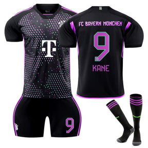 Bayern Away Jersey KANE #9 Soccer Jersey Kids Adult 3-Pieces Jersey Kits