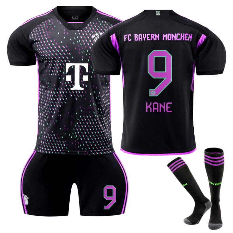 Bayern Away Jersey KANE #9 Soccer Jersey Kids Adult 3-Pieces Jersey Kits