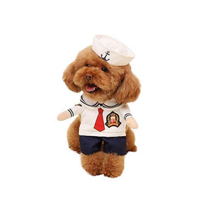 Pet Halloween Funny Costumes for Dog Cat-Sailor