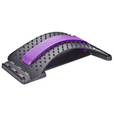 Lumbar Massager for Intervertebral Disc Sciatica Back Stretching Equipment-Purple