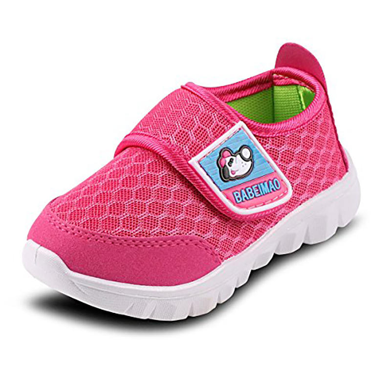 Baby Sneaker Shoes Breathable Mesh Athletic Casual Shoes For Boys Girls-Pink