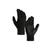 WIWU Winter Woman Gloves Upgraded Touch Screen Anti-Slip Silicone Gel Elastic Cuff Thermal-Black-DZ32