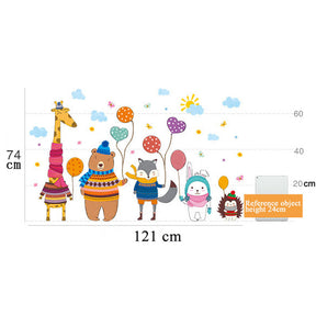 Creative Cartoon Removable 3D Wall Stickers Animal Balloon Decoration For Children Room-14