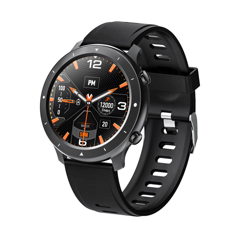 F87 Smart Watch with Bluetooth Call Music Body Energy Monitoring-Black