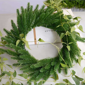 30Pcs 10.24x3.94 Inches Artificial Pine Branches Green Leaves Needle Garland